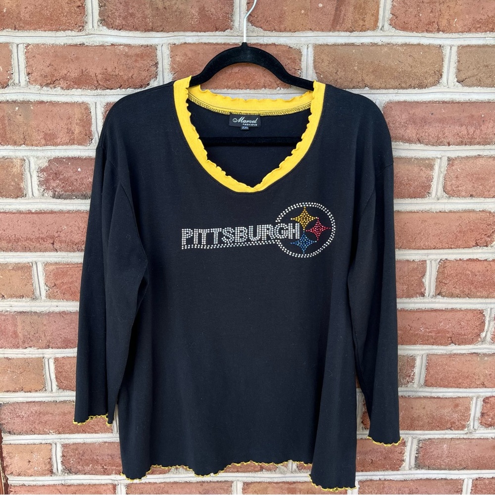 Vintage NFL Pittsburgh Steelers ladies top. XXL